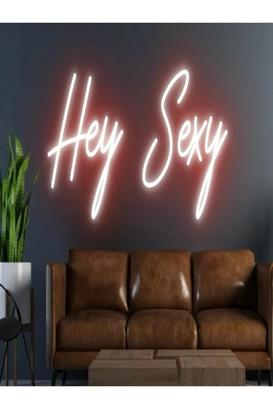 Hey Yazılı Neon Tabela ürün görseli 1