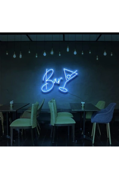Bar Yazılı ve Şekilli Neon Tabela ürün görseli 1