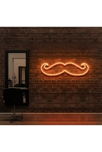Bıyık Figürlü Neon Tabela ürün görseli 1