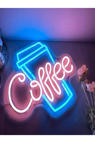 Coffee Bardak Neon Tabela - Resim 2