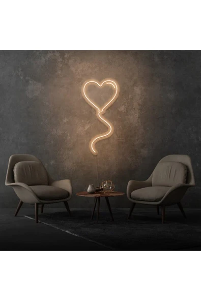 Kalpli Balon Şekilli Neon Tabela ürün görseli 1