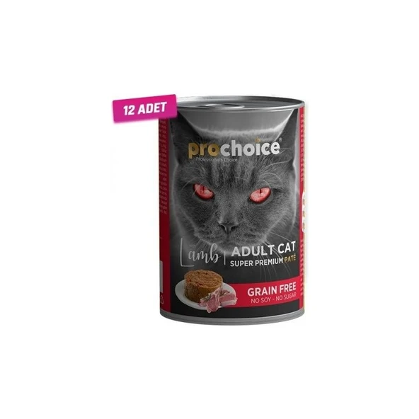 Pro Choice 12 Adet - Pro Choice Adult Kuzulu Yetişkin Kedi Konservesi 400 gr ürün görseli 1