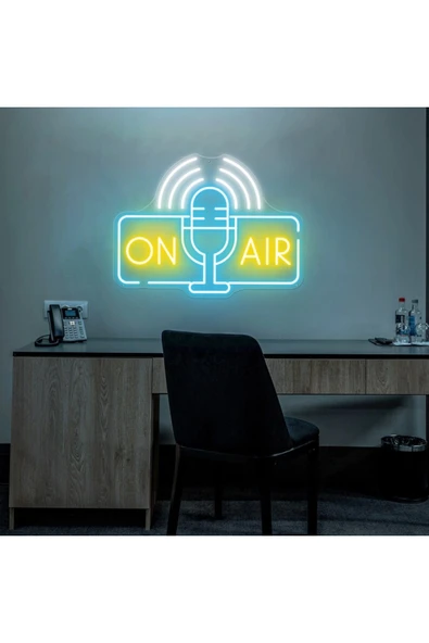 ON AIR Yazılı ve Şekilli Neon Tabela ürün görseli 1