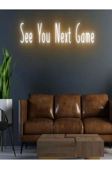 See You Next Game Yazılı Neon Tabela ürün görseli 1