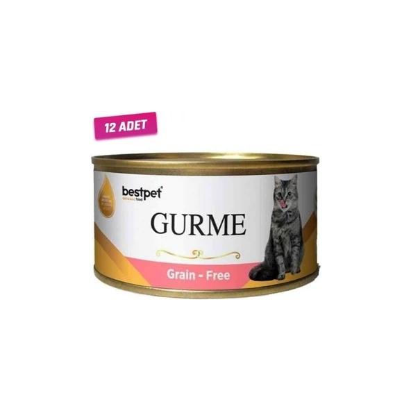Bestpet 12 Adet - Best Pet Gurme Jöleli Somonlu Kısırlaştırılmış Kedi Konservesi 85 gr ürün görseli 1