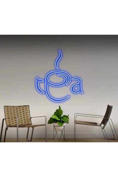Tea Yazılı ve Şekilli Neon Tabela ürün görseli 1