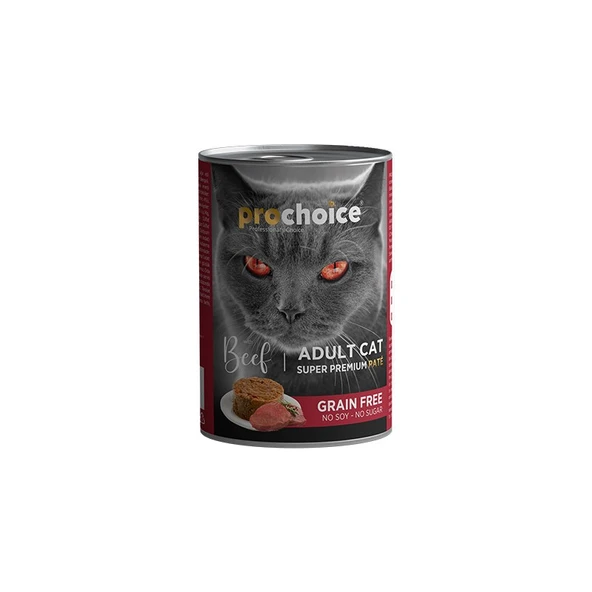 Pro Choice Adult Biftekli Yetişkin Kedi Konservesi 12X400 gr ürün görseli 1