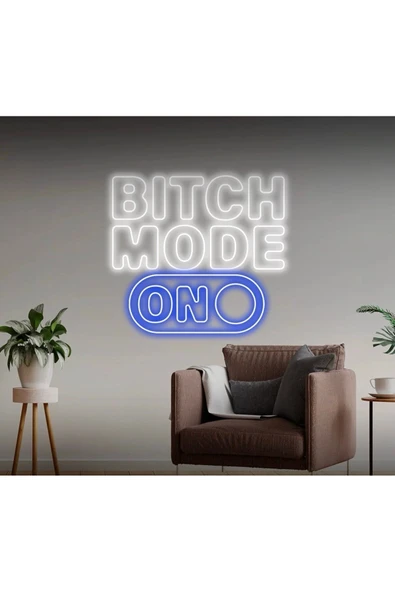 BITCH MODE ON Yazılı Neon Tabela ürün görseli 1