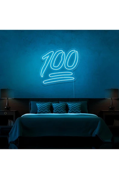 100 Yazılı Neon Tabela ürün görseli 1