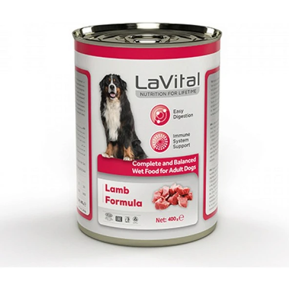 La Vital  Yet.kuzu Köpek 400gr Kuzu Etli Ezme Konserve x 4 Adet ürün görseli 1