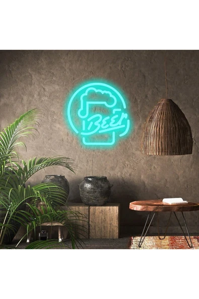 BEER Yazılı ve Şekilli Neon Tabela ürün görseli 1