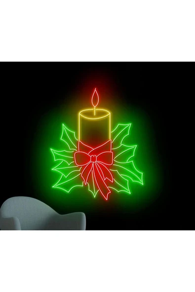 Noel Mum Yılbaşı Temalı Neon Tabela ürün görseli 1