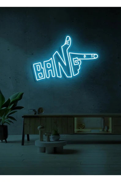 BANG Yazılı ve Şekilli Neon Tabela ürün görseli 1