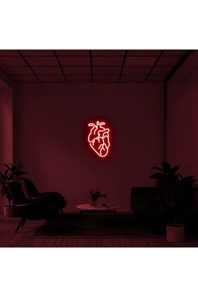 Kalp Figürlü Neon Tabela ürün görseli 1