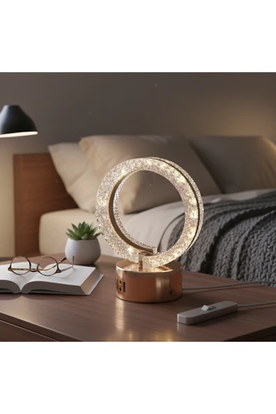 Marsel Lighting Alya gold PİLLİ masa lambasi - Resim 2