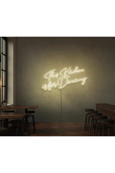 This Kitchen is for Dancing Yazılı Neon Tabela ürün görseli 1