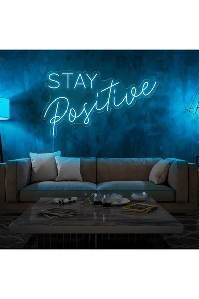 STAY Positive Yazılı Neon Tabela ürün görseli 1