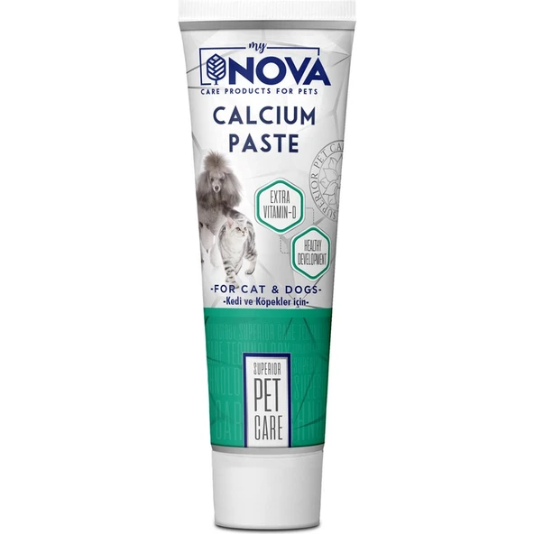Nova Calsium Kedi ve Köpekler Için Mineral Destekleyici Paste 100GR ürün görseli 1
