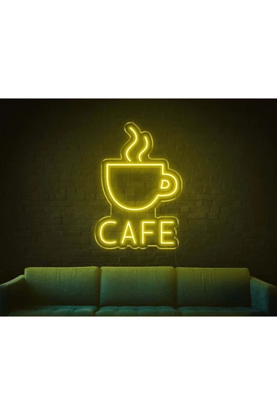 CAFE Yazılı ve Şekilli Neon Tabela ürün görseli 1