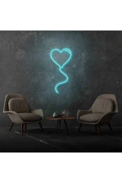 Kalpli Balon Şekilli Neon Tabela ürün görseli 1