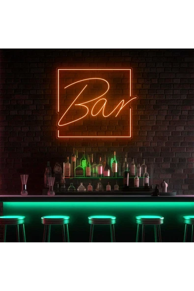 BAR Yazılı Neon Tabela ürün görseli 1