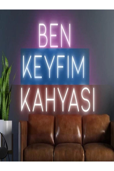 BEN KEYFİM KAHYASI Yazılı Neon Tabela ürün görseli 1