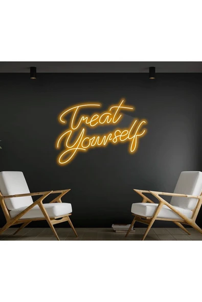 Treat Yourself Yazılı Neon Tabela ürün görseli 1