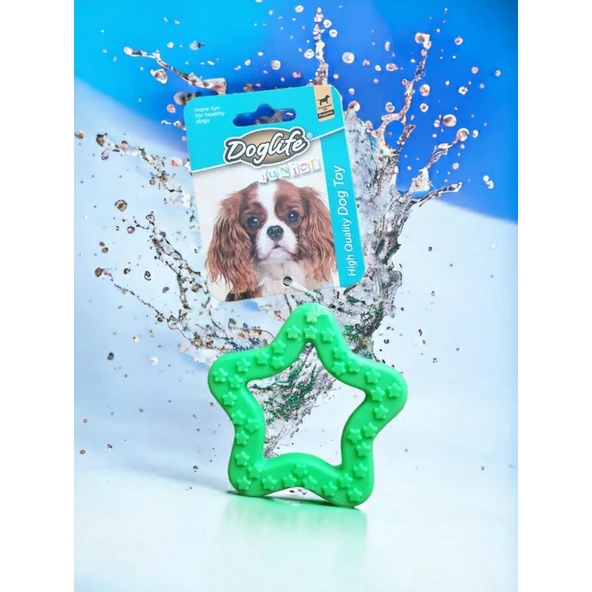 Doglife Köpekler Için Kauçuk Yıldız Oyuncak, Köpek Oyuncağı, Kauçuk Köpek Isırma Oyuncağı ürün görseli 1