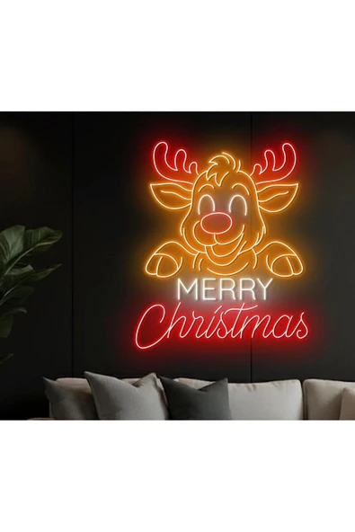 MERRY Christmas Yazılı Yılbaşı Temalı Neon Tabela ürün görseli 1