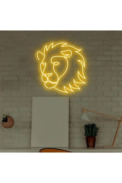 Aslan Figürlü Neon Tabela ürün görseli 1