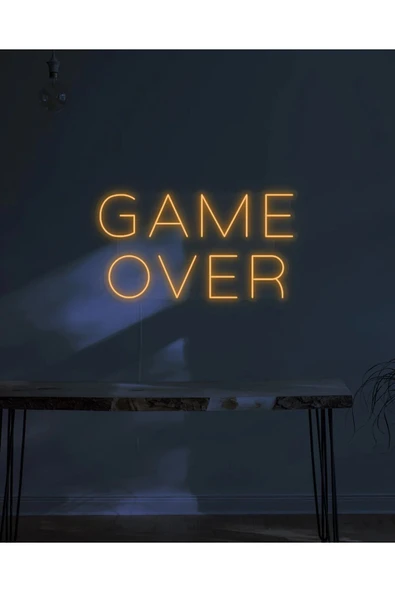 GAME OVER Yazılı Neon Tabela ürün görseli 1