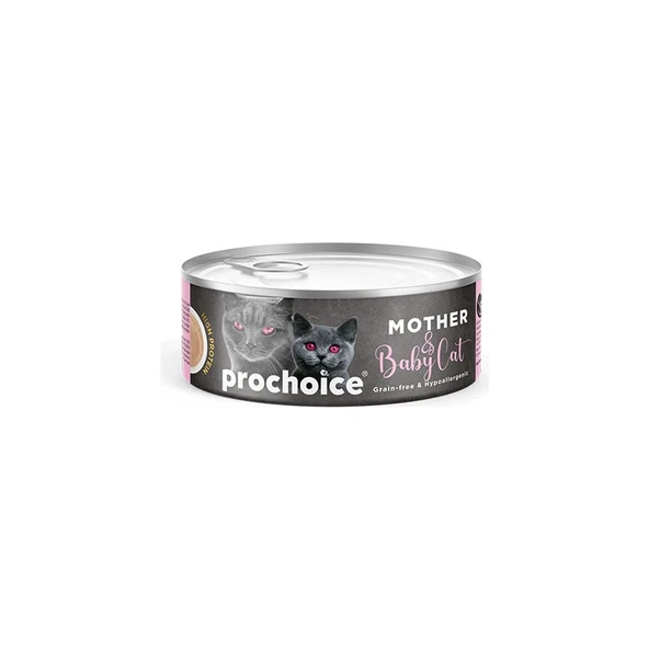 Pro Choice Mousse Anne ve Bebek Kediler Için Tavuklu Yavru Kedi Konservesi 80 gr ürün görseli 1