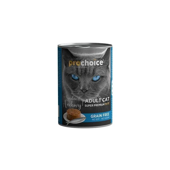 Pro Choice Adult Sardunya ve Hamsili Kedi Konservesi 24X400 gr ürün görseli 1