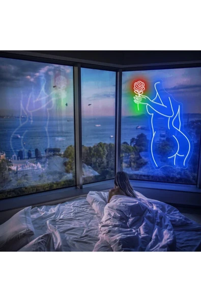 Kadın Figürlü Neon Tabela ürün görseli 1