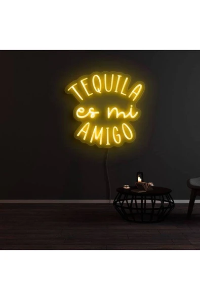 TEQUILA es mi AMIGO Yazılı Neon Tabela ürün görseli 1