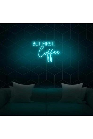 BUT FIRST,Coffee Yazılı Neon Tabela ürün görseli 1