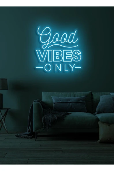 Good VIBES Only Yazılı Neon Tabela ürün görseli 1