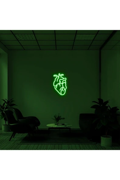 Kalp Figürlü Neon Tabela - Resim 4