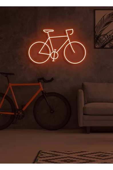 Bisiklet Figürlü Neon Tabela ürün görseli 1
