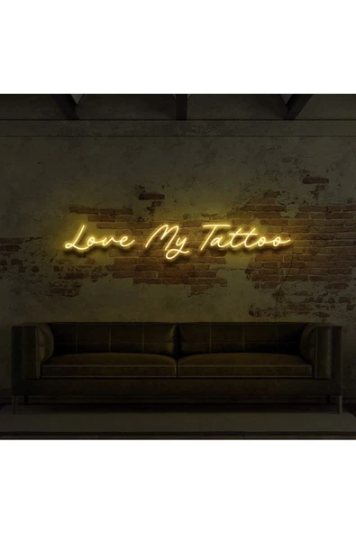 Love My Tattoo Yazılı Neon Tabela ürün görseli 1