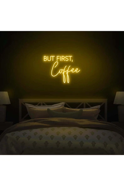 BUT FIRST,Coffee Yazılı Neon Tabela ürün görseli 1