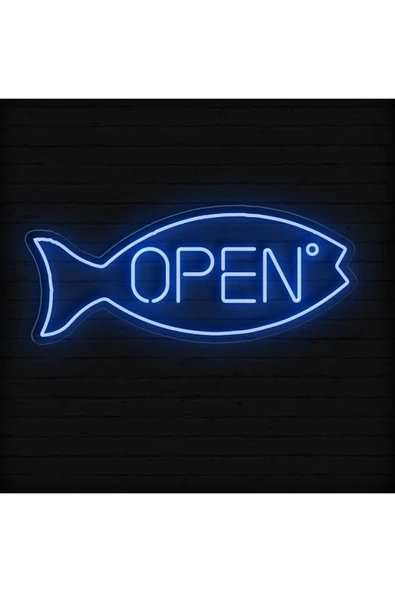 OPEN Yazılı ve Şekilli Neon Tabela ürün görseli 1