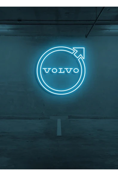 Rent A Carlara Özel VOLVO Logo Neon Tabela ürün görseli 1