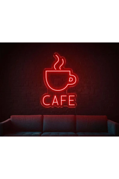 CAFE Yazılı ve Şekilli Neon Tabela ürün görseli 1