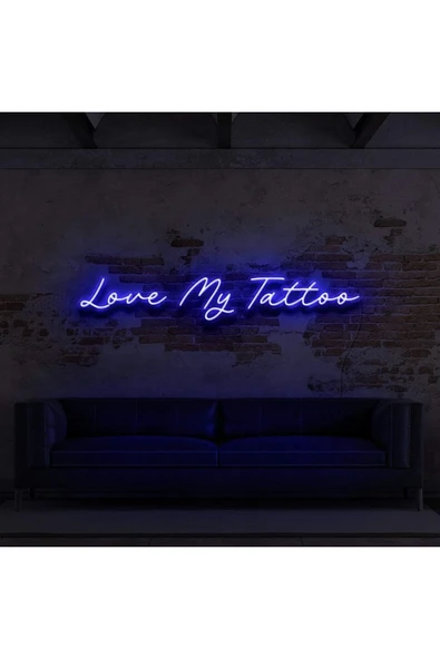 Love My Tattoo Yazılı Neon Tabela ürün görseli 1