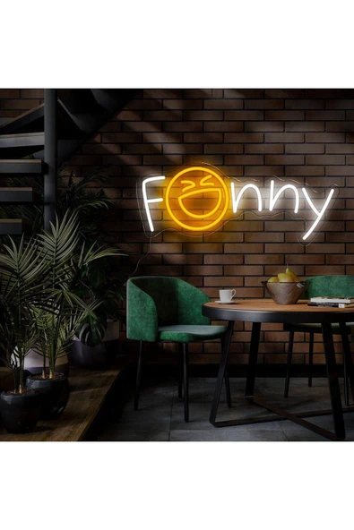 Funny Yazılı ve Şekilli Yazılı Neon Tabela ürün görseli 1