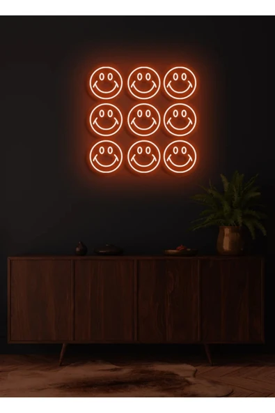 Gülücük Figürlü Neon Tabela ürün görseli 1