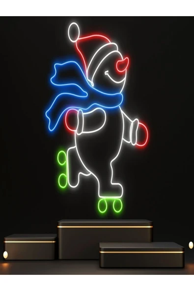 Kardan Adam Figürlü Yılbaşı Temalı Neon Tabela ürün görseli 1