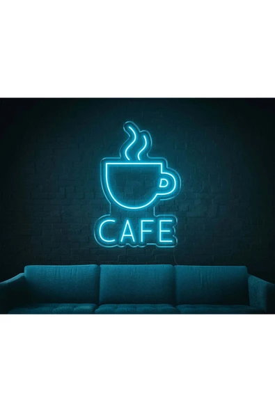 CAFE Yazılı ve Şekilli Neon Tabela ürün görseli 1