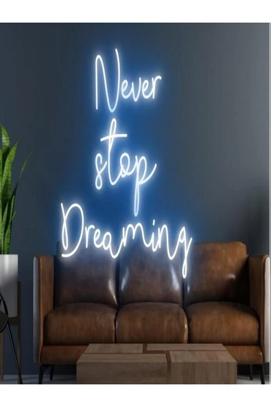 Never Stop Dreaming Yazılı Neon Tabela ürün görseli 1